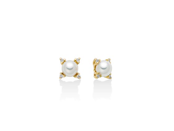 Orecchini Miluna Donna PERLE 375 in Oro Perla PER2724X - PER2724X